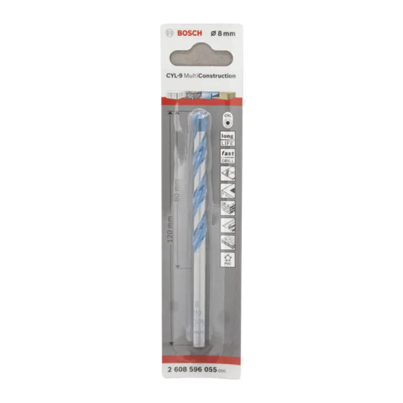 Brocas multifunções CYL-9 Multi Constrution 8 mm x 80/120 mm