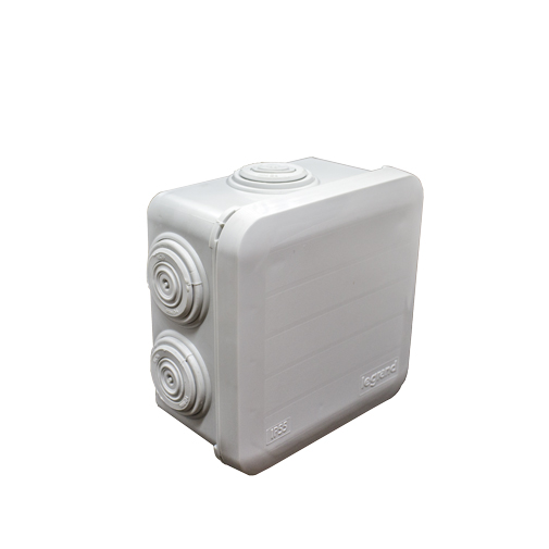 Caixa estanque Legrand Plexo 80 x 80 x 45 mm - 7 bucins Caixa estanque Legrand Plexo 80 x 80 x 45 mm - 7 bucins