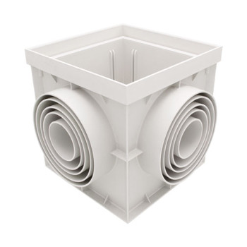 Caixa PP Plus 400 x 400 mm sem tampa para esgoto Caixa PP Plus 400 x 400 mm sem tampa para esgoto