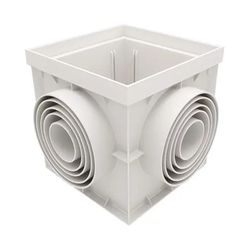 Caixa PP Plus 550 x 550 mm sem tampa para esgoto Caixa PP Plus 550 x 550 mm sem tampa para esgoto