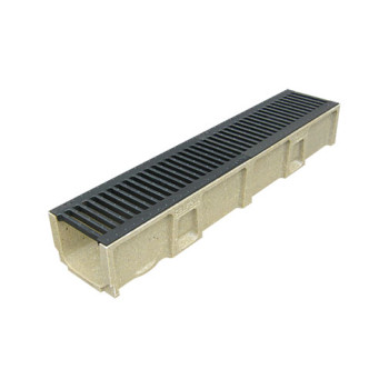 Canal polímero Aco Self 200 com grelha FF C250