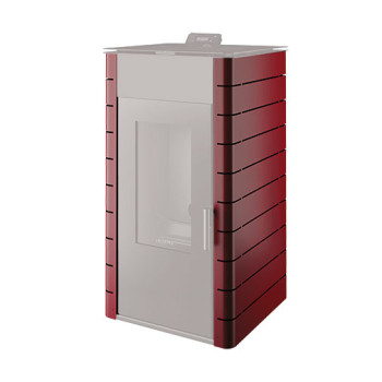 Capa Himalaia bordeaux para salamandra pellets Solzaima Hidro 17 kW