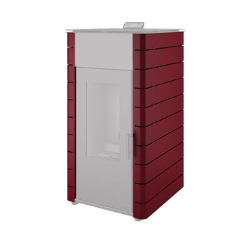 Capa Himalaia bordeaux para salamandra pellets Solzaima Hidro 23 kW