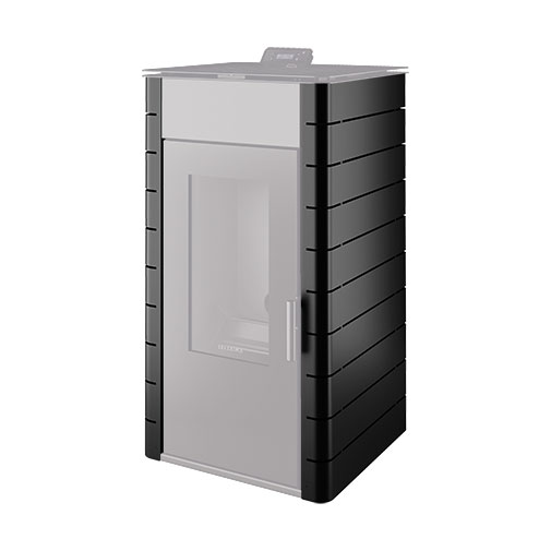 Capa Himalaia preta para salamandra pellets Solzaima Hidro 17 kW Capa Himalaia preta para salamandra pellets Solzaima Hidro 17 kW