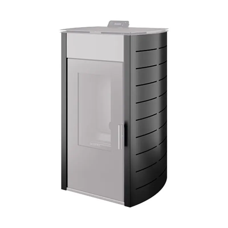 Capa K2 preta para salamandra pellets Solzaima Hidro 17 kW Capa K2 preta para salamandra pellets Solzaima Hidro 17 kW