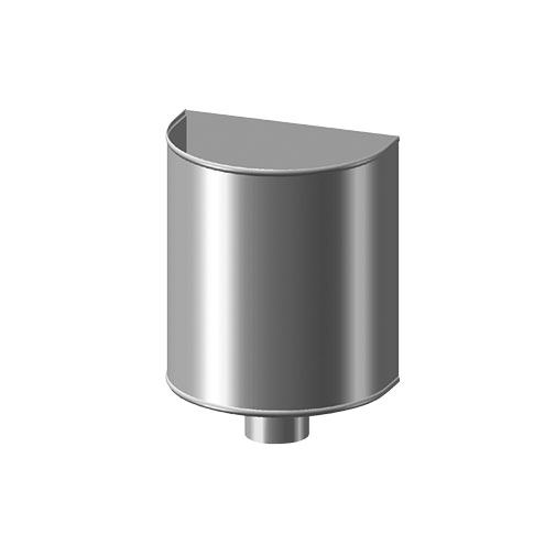 Capitél inox 304 75/90 mm para caleira Capitél inox 304 75/90 mm para caleira