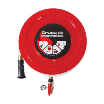 Carretel fixo Grupo Incêndios Basdomin 25 m sem armário