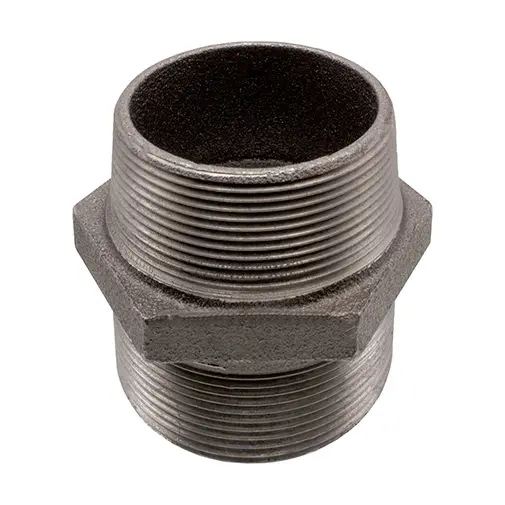 Casquilho duplo ferro preto Atusa 2.1/2"