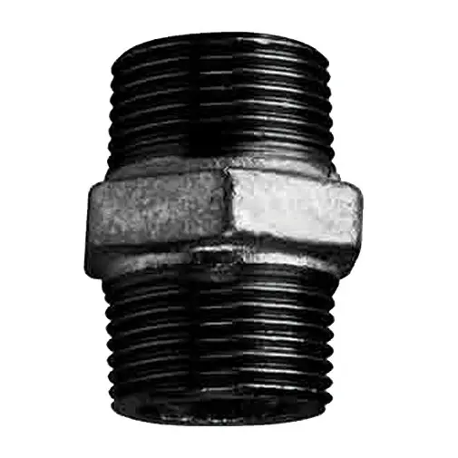 Casquilho duplo ferro preto Atusa 3/4" Casquilho duplo ferro preto Atusa 3/4"
