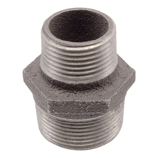 Casquilho duplo redução ferro preto Atusa 2.1/2" x 2" Casquilho duplo redução ferro preto Atusa 2.1/2" x 2"
