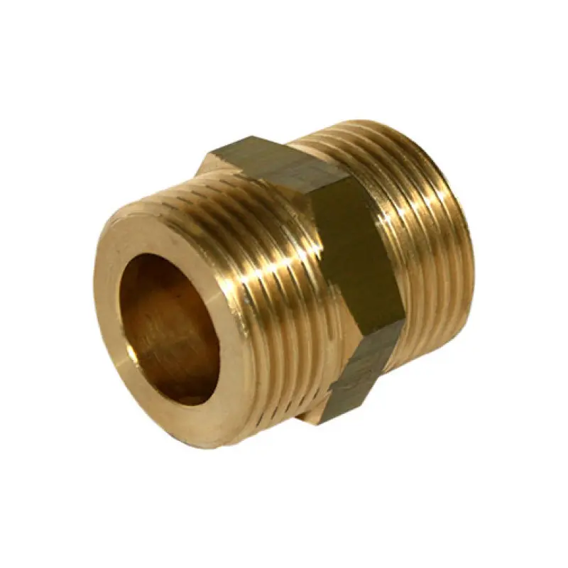 Casquilho duplo sede plana 1/2" M x 1/2" M Casquilho duplo sede plana 1/2" M x 1/2" M