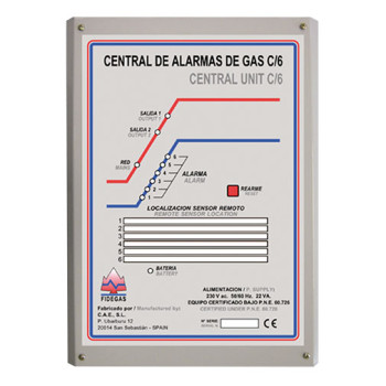 Central deteção Fidegas C/6 6 zonas Central deteção Fidegas C/6 6 zonas