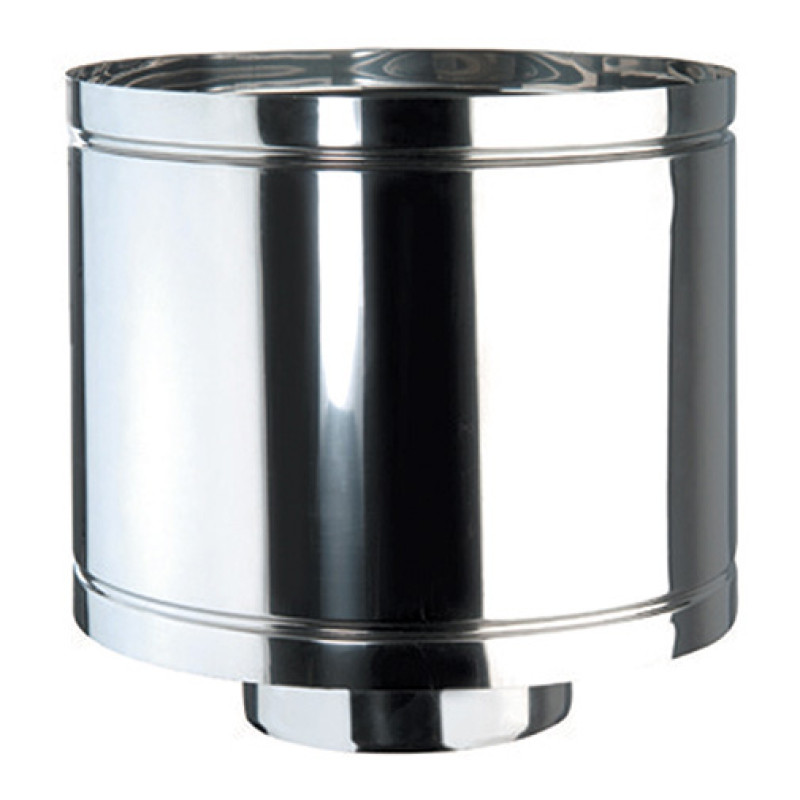 Chapéu antivento parede dupla inox 316L Expo Inox 150/200 mm Chapéu antivento parede dupla inox 316L Expo Inox 150/200 mm