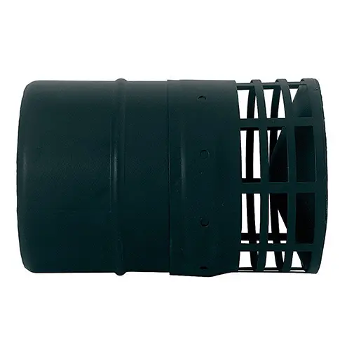 Chapéu rede parede simples inox 316L preto Expo inox 80 mm Chapéu rede parede simples inox 316L preto Expo inox 80 mm