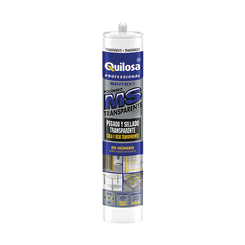 Cola e veda Quilosa Sintex MS 280 ml transparente Cola e veda Quilosa Sintex MS 280 ml transparente