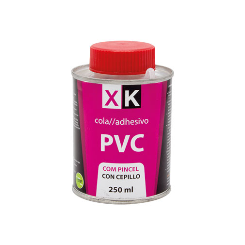 Cola PVC XK 250 ml com pincel Cola PVC XK 250 ml com pincel