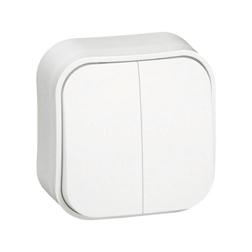 Comutador lustre Legrand Série Forix 10AX branco Comutador lustre Legrand Série Forix 10AX branco