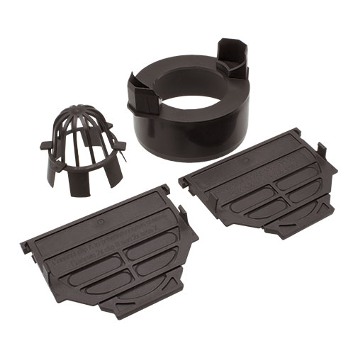 Conjunto acessórios Aco pretos para canal Hexaline Conjunto acessórios Aco pretos para canal Hexaline