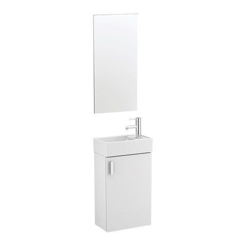 Conjunto móvel Sanitana Pike 40 branco com lavatório Albus 40 Conjunto móvel Sanitana Pike 40 branco com lavatório Albus 40