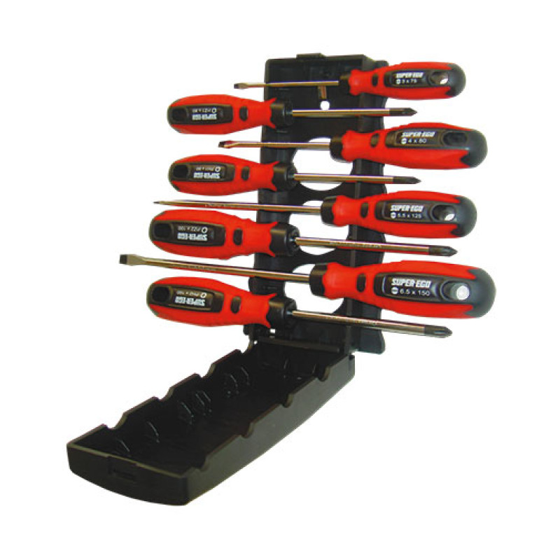 Conjunto Super-Ego com 8 chaves fendas Conjunto Super-Ego com 8 chaves fendas