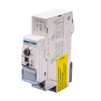 Contactor Hager ERC 2P 25 A 230 V 50 Hz com comando manual