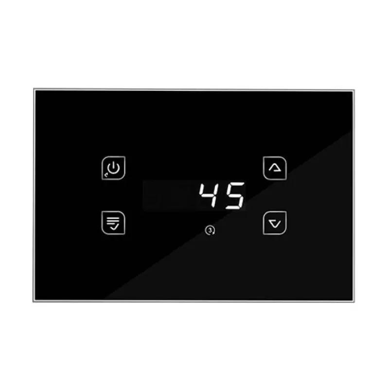 Controlador digital Insuatherm vidro preto para recuperador calor AQC e AQS Controlador digital Insuatherm vidro preto para recuperador calor AQC e AQS