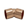Curva 45º cobre Hecapo 1" F para refrigeração