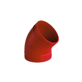 Curva 45º ranhurada Atusa 6"