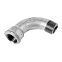 Curva 90º galvanizada 1/2" MF