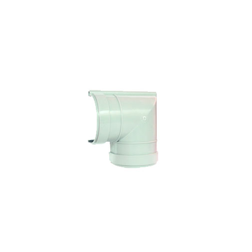 Curva 90º PVC 125 mm branca para caleira Curva 90º PVC 125 mm branca para caleira