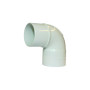 Curva 90º PVC 75 mm branca para caleira