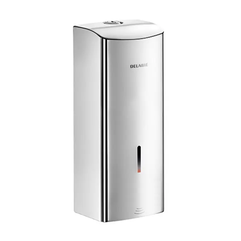 Doseador sabão líquido eletrónico Delabie inox 304 polido satinado Doseador sabão líquido eletrónico Delabie inox 304 polido satinado