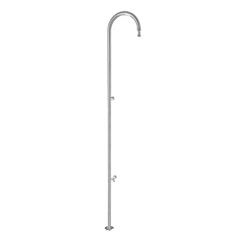 Duche exterior Kripsol DB 101 inox AISI 304 com lava-pés