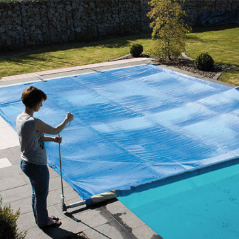 Enrolador manual para cobertura barras