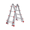 Escada articulada telescópica alumínio 4+4 degraus