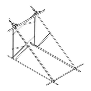 Estrutura aço galvanizado 2 painéis AP 2000 Estrutura aço galvanizado 2 painéis AP 2000