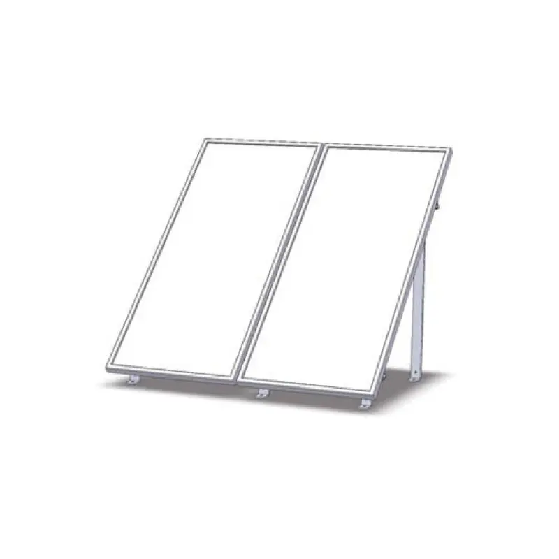 Estrutura alumínio 1 painel AP 2000/2600 para cobertura plana