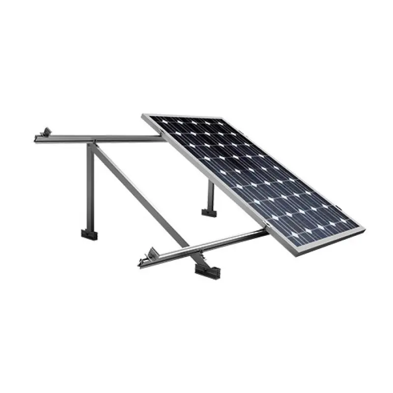 Estrutura alumínio 1 painel fotovoltaico triângulo 1800 Estrutura alumínio 1 painel fotovoltaico triângulo 1800
