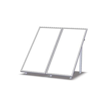 Estrutura alumínio 2 painéis AP 2000/2600 para cobertura plana Estrutura alumínio 2 painéis AP 2000/2600 para cobertura plana