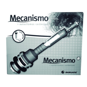 Ferragem com botão cromado com curva para tanque