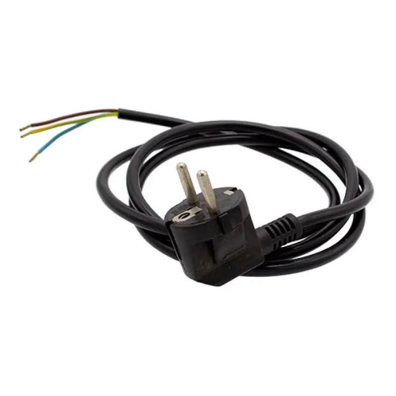 Ficha macho com cabo elétrico flexível FVV 3G1 1,5 m Ficha macho com cabo elétrico flexível FVV 3G1 1,5 m