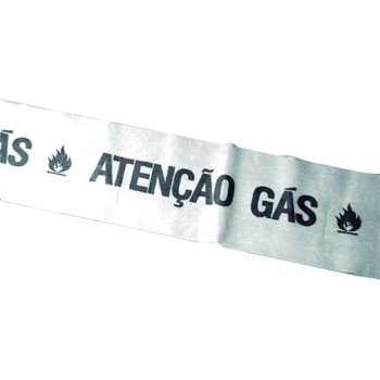 Fita pré-aviso "Gás" 300 mm amarela