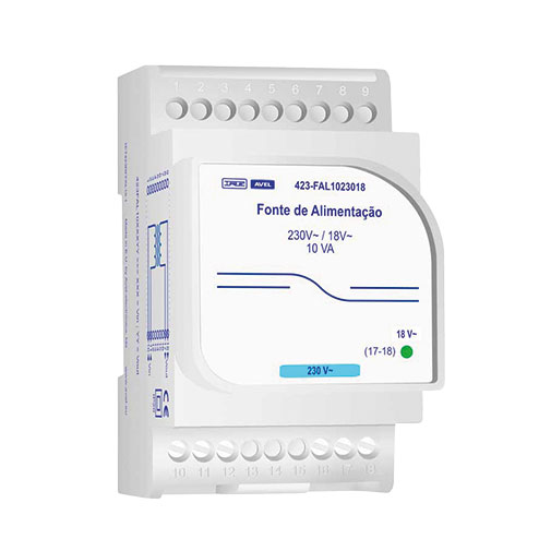 Fonte alimentação 10 VA 230 VAC/24 VAC Fonte alimentação 10 VA 230 VAC/24 VAC