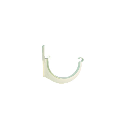 Gancho suporte PVC 125 mm branco para caleira Gancho suporte PVC 125 mm branco para caleira