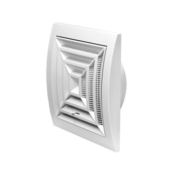 Grelha Design ND10GR 150 x 150 x 100 mm branca com registo