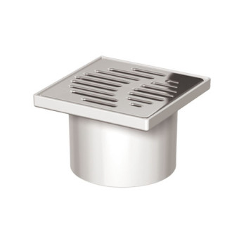 Grelha inox Aco Easyflow 150 x 150 mm