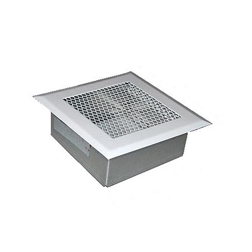 Grelha metálica 150 x 150 mm com aro e filtro Grelha metálica 150 x 150 mm com aro e filtro