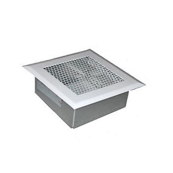 Grelha metálica 300 x 150 mm com aro e filtro