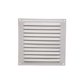 Grelha persiana alumínio 150 x 150 mm branca