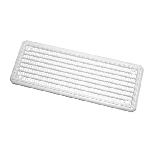 Grelha plast.persi.c/registo 10x120mm Grelha plast.persi.c/registo 10x120mm